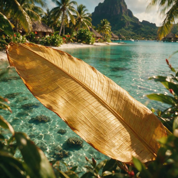 AI-generated image of a dried banana leaf texture with visible fiber lines